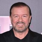 LONDON, ENGLAND - OCTOBER 13: Ricky Gervais with the Comedy Award for 'After Life' in the winners' room at the National Television Awards 2022 at OVO Arena Wembley on October 13, 2022 in London, England. (Photo by Karwai Tang/WireImage)