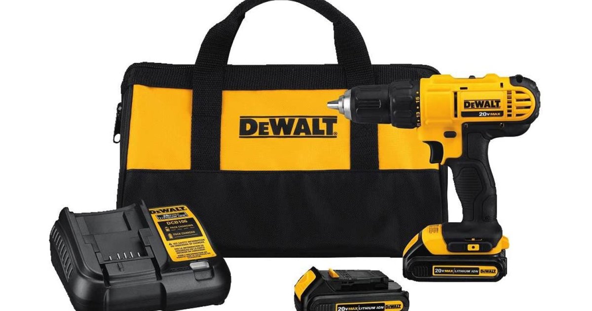 Profitez de -45% sur l’ensemble de perceuse sans fil DeWalt avant Noël