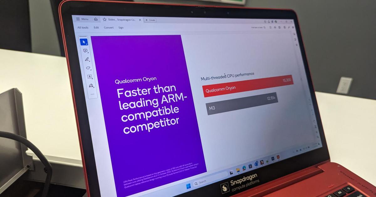 Qualcomm annonce des puces 21 % plus rapides que l’Apple M3
