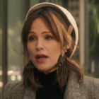 Jennifer Garner wearing a helmet in Family Switch