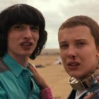 Millie Bobby Brown and FInn Wolfhard in Stranger Things