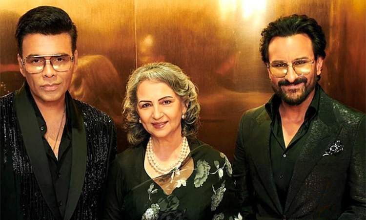 Sharmila Tagore révèle que Saif n’est pas allé à l’université, est sorti avec une hôtesse de l’air – Koffee With Karan 8