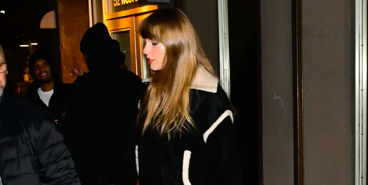 Taylor Swift soutient la ligne de vêtements de Gigi Hadid avec une veste en peau lainée noire