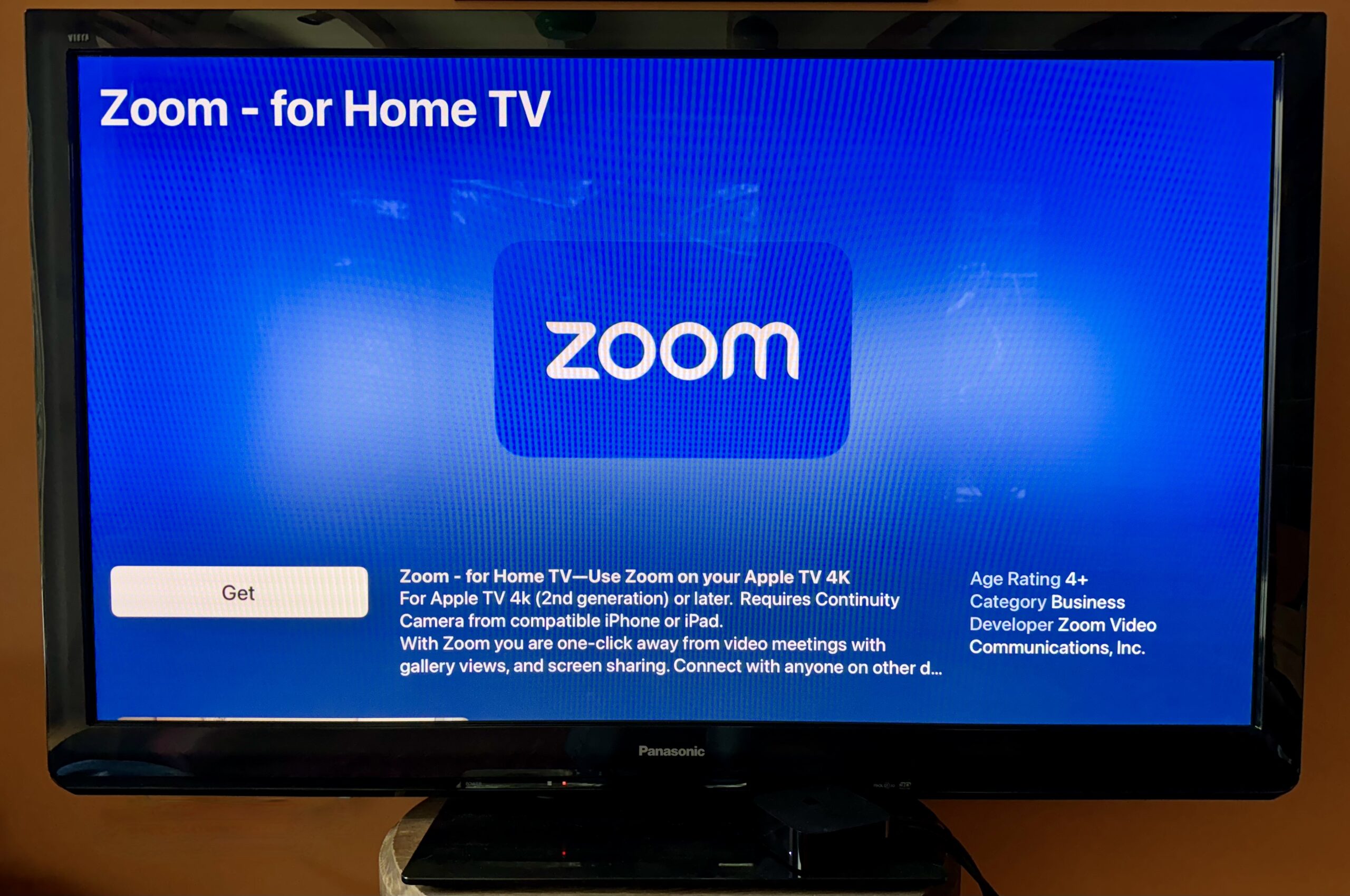 Zoom disponible maintenant sur Apple TV