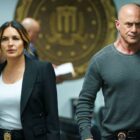  (l-r) Mariska Hargitay as Captain Olivia Benson, Christopher Meloni as Det. Elliot Stabler in Law and Order: Special Victims Unit