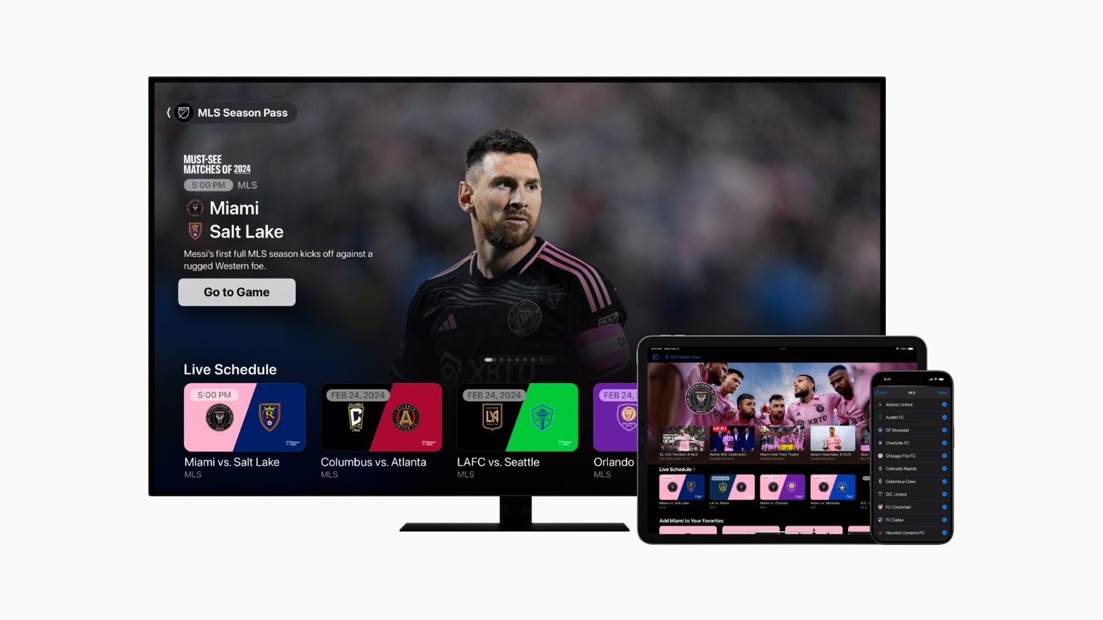 Abonnement Saison MLS disponible sur l’application Apple TV