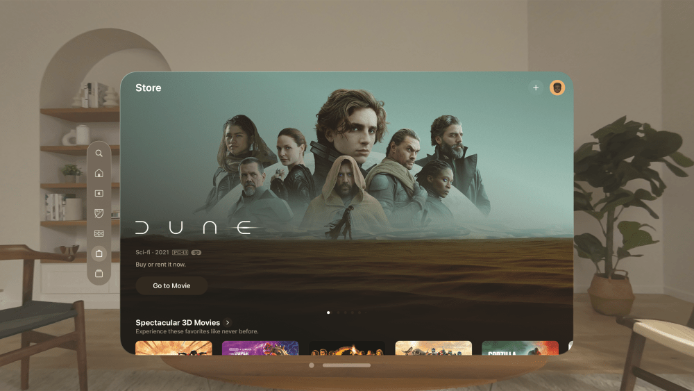Apple Vision Pro : plus de 150 films en 3D au lancement