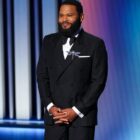 Host Anthony Anderson speaks onstage during the 75th Primetime Emmy Awards
