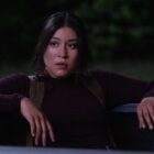 Maya Lopez (Alaqua Cox) sitting in the back of a pickup truck in Marvel