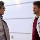 Oliver Platt as Dr. Daniel Charles and Luke Mitchell as Dr. Mitch Ripley in the 