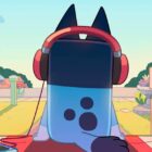 Bluey with Headphones on