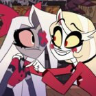 Vaggie and Charlie look at each other close up in Prime Video