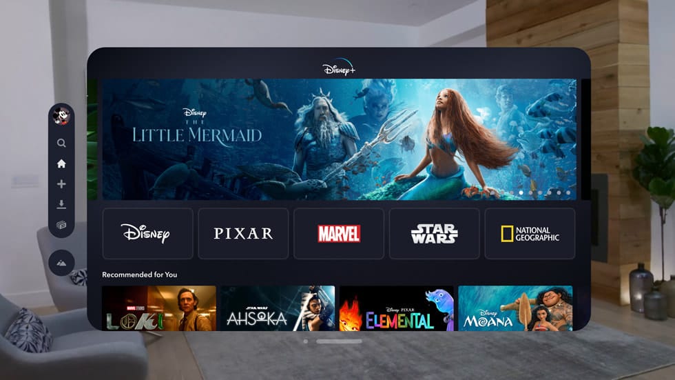 Découvrez les quatre environnements Disney+ sur Apple Vision Pro