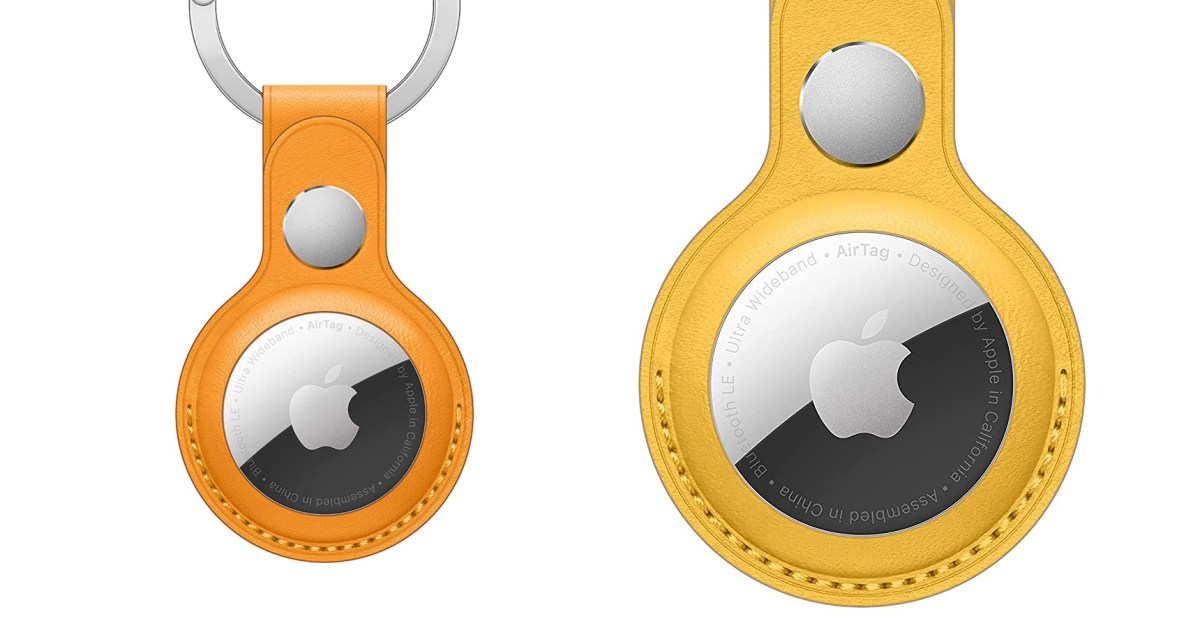 Des porte-clés Apple AirTag en cuir véritable à partir de 12,50 $ chacun en plusieurs couleurs (prix régulier : 35 $)