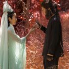 Michelle Yeoh and Daniel Wu in American Born Chinese