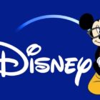 Mickey Mouse wearing glasses over the Disney+ logo