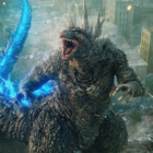 Godzilla Minus One standing in city