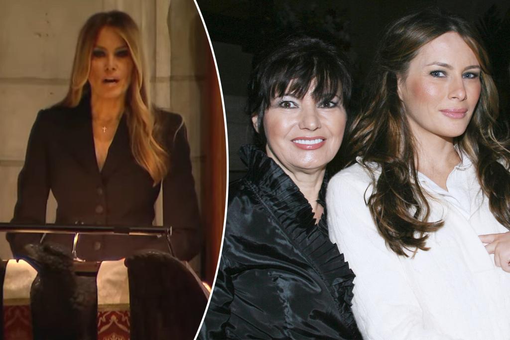 Hommage émouvant de Melania Trump à sa mère Amalija Knavs funérailles
