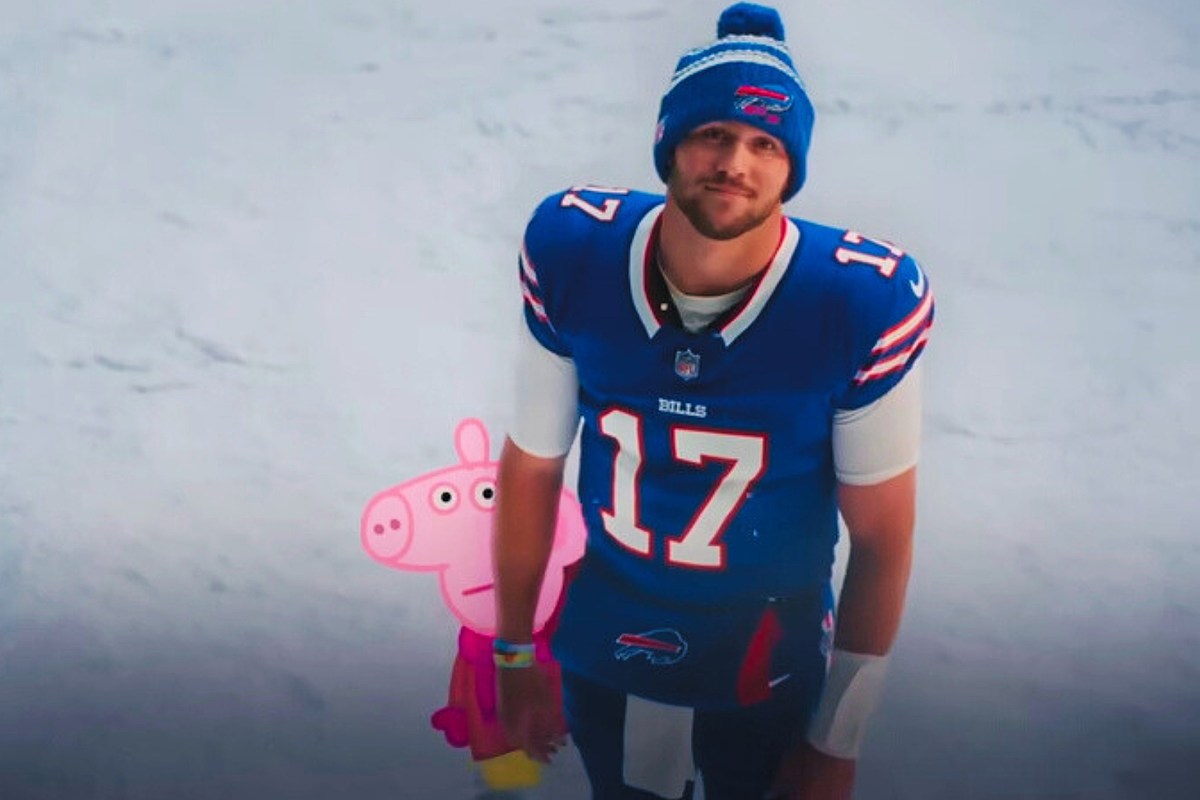 Josh Allen dans une nouvelle publicité avec Peppa Pig