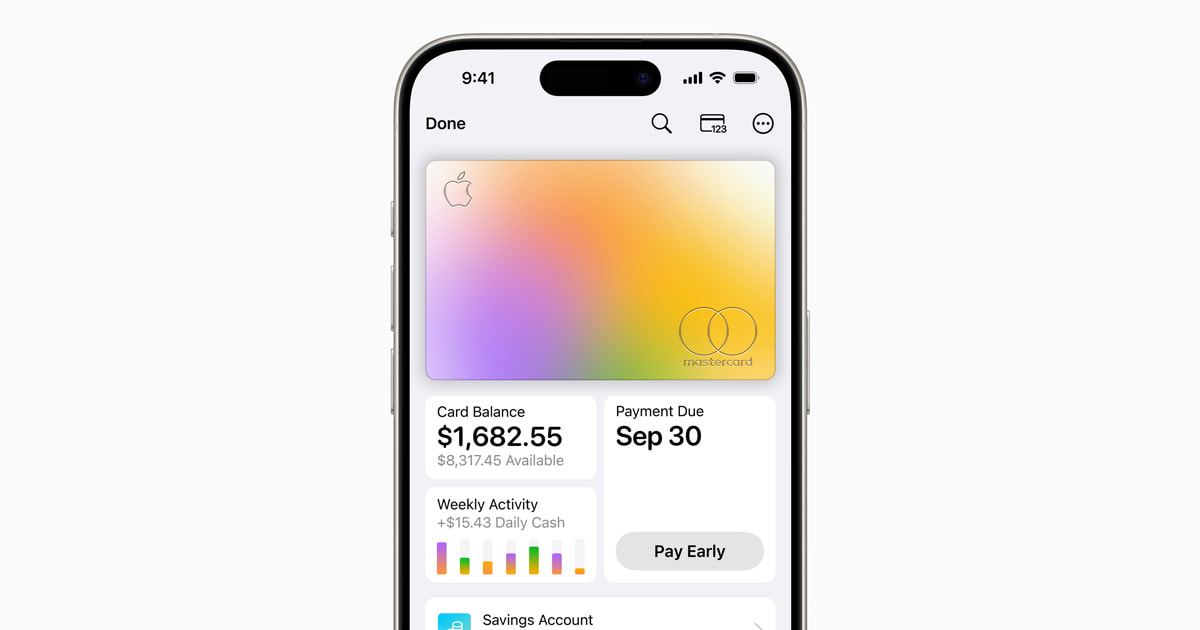 La carte Apple aide à une vie financière saine