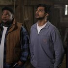 Tristan D. Lalla, Utkarsh Ambudkar, and Rose McIver in 