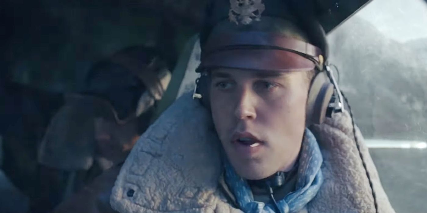 Le talent de pilotage de Austin Butler dans une scène de Masters Of The Air during WW2