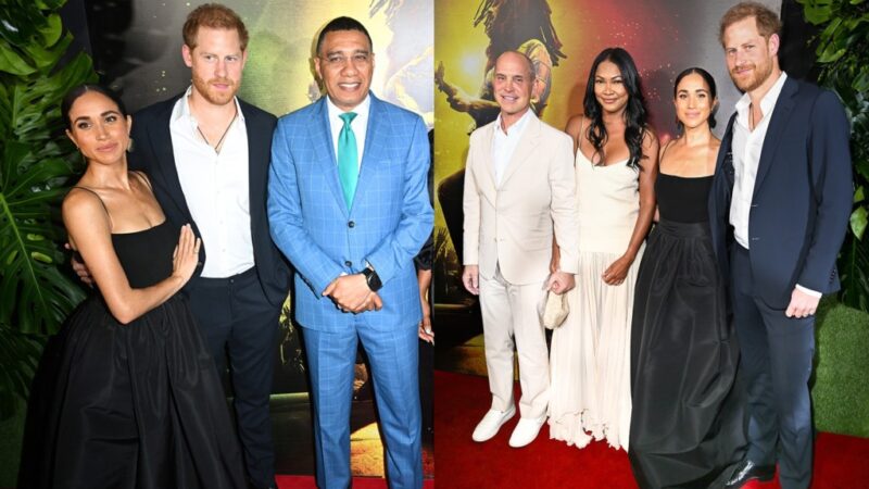 Meghan Markle sublime en Carolina Herrera à la première de “Bob Marley: One Love”