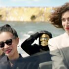 Kevin Hart as Cyrus, Yun Jee Kim as Mi-Sun, Jacob Battalion as N8 and Úrsula Corberó as Camila in Lift