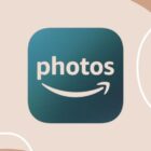 Amazon Photos logo on background