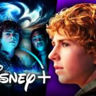 Walker Scobell as Percy Jackson, Annabeth Chase, Grover Underwood, Disney+ logo