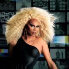 Striking image of RuPaul, star of RuPaul