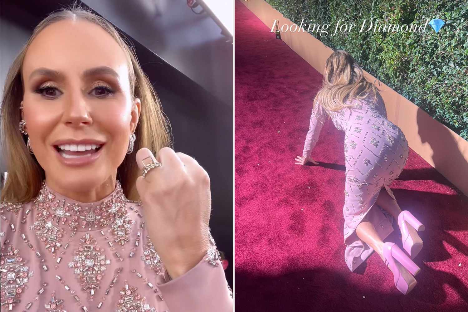 Reporter perd un diamant sur le tapis rouge des Golden Globes 2024