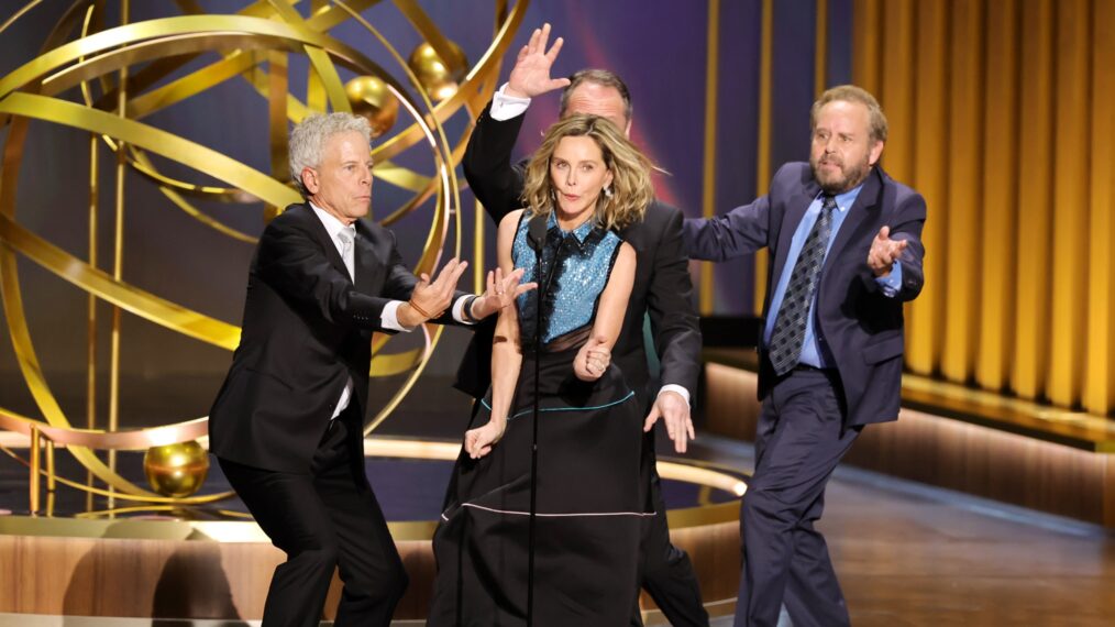 Retrouvailles et danse d’Ally McBeal au Emmys
