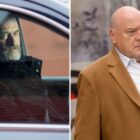 Christopher Meloni as Det. Elliot Stabler and Dean Norris as Randall Stabler in 