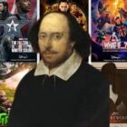 William Shakespeare superimposed over thumbnails for Marvel shows