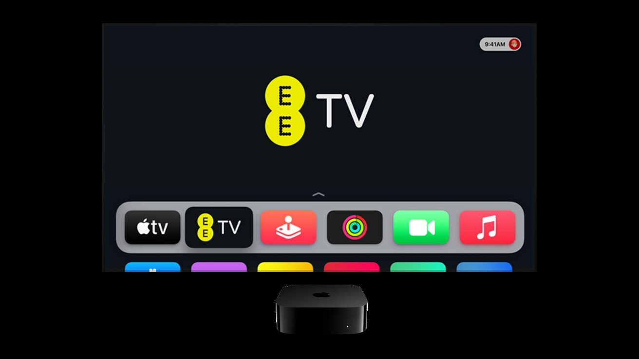 Service streaming EE TV lance sur Apple TV 4K