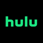 The green Hulu logo against a black background