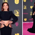Anitta Gets Dramatic in Mugler Dress on Premio Lo Nuestro Red Carpet