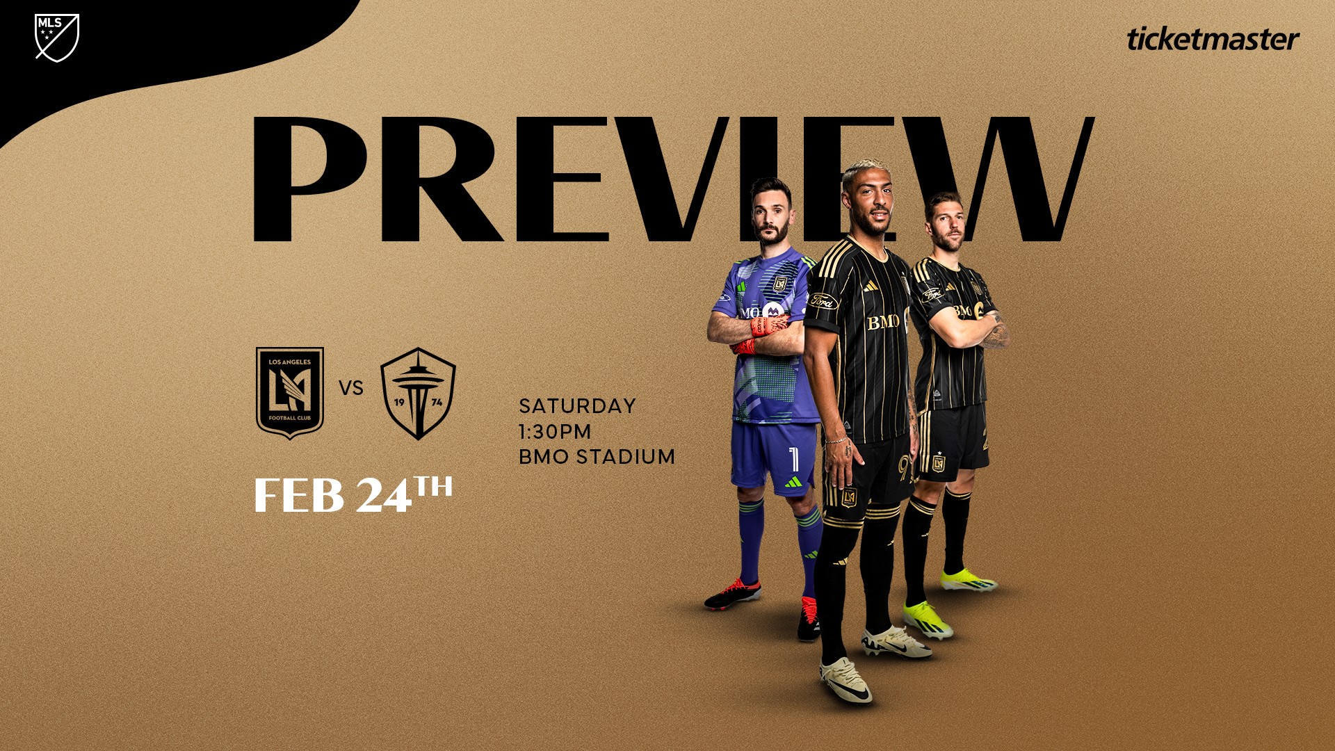 Aperçu du match LAFC contre les Seattle Sounders le 24/02/24