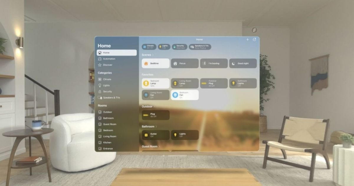 Apple Home fonctionne-t-elle sur l’Apple Vision Pro?