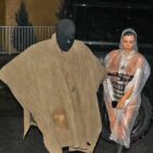 Bianca Censori Goes Naked Under Sheer Raincoat For Outing with Kanye West