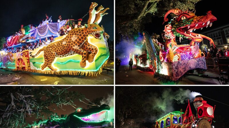 Célébration de Mardi Gras en plein essor le mardi gras, prochain lieu du Super Bowl
