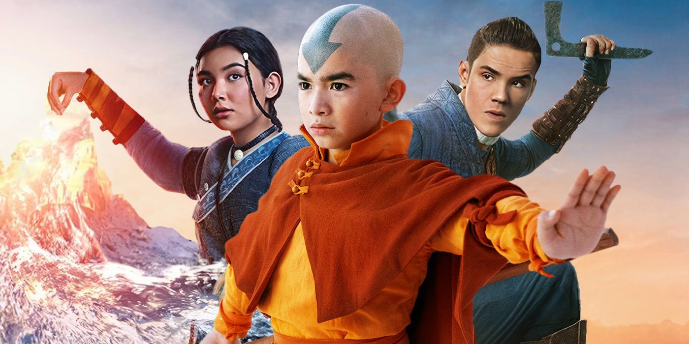 Changements de portait d’Aang dans “Avatar, le Dernier Maître de l’Air” sur Netflix