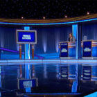 Ken Jennings, Emily Sands, and Matthew Marcus on 