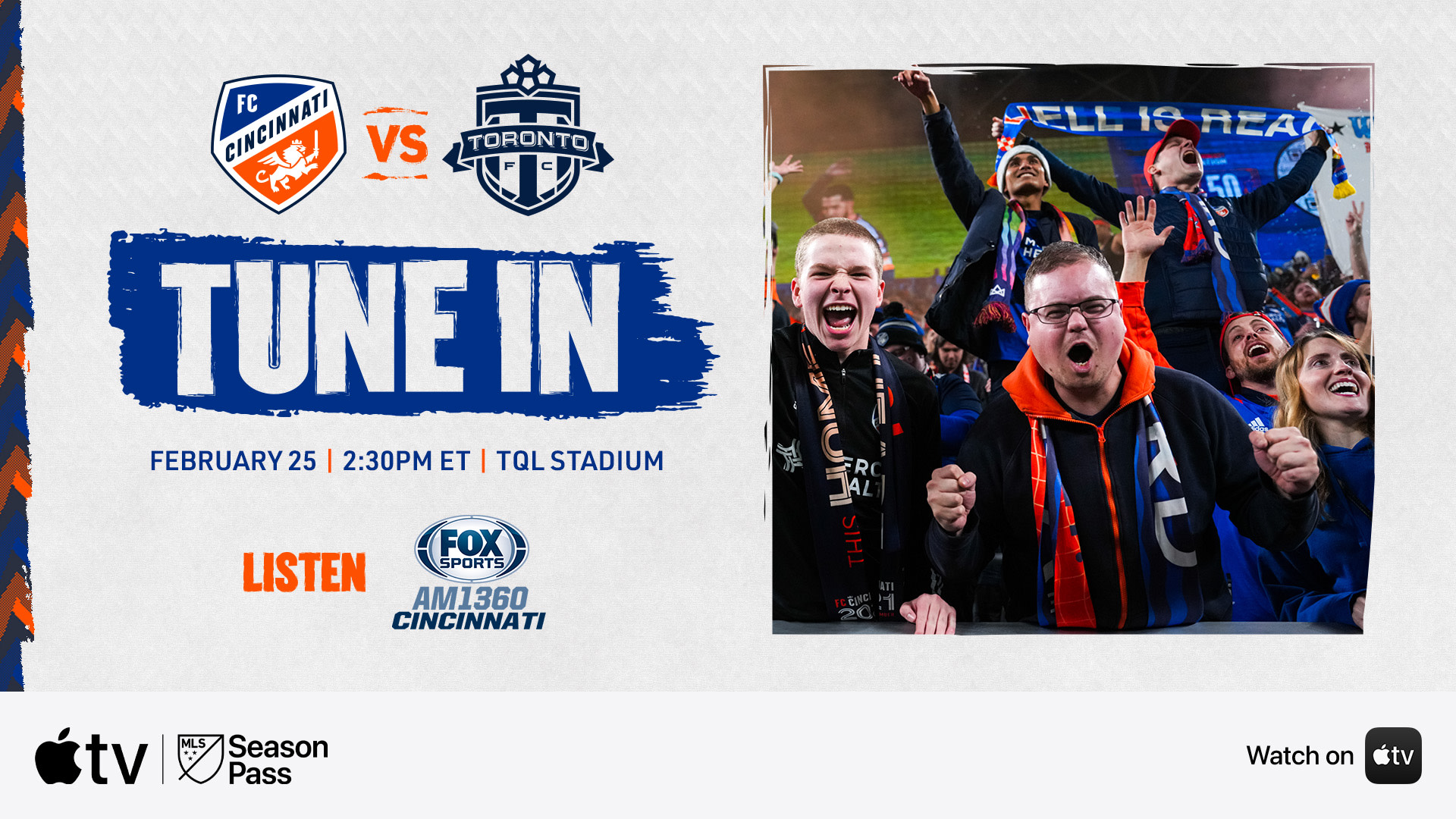 FC Cincinnati affronte Toronto FC pour le match d’ouverture de la MLS 2024