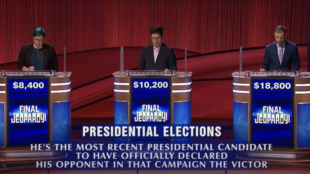 Fans de Jeopardy indignés après qu’un candidat soit désavantagé par une question présidentielle “horrible”
