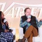 LOS ANGELES, CALIFORNIA - FEBRUARY 13: (L-R) Angelique Jackson, Senior Entertainment Writer at Variety, and Rainn Wilson speak onstage during the Variety Spirituality and Faith in Entertainment Breakfast presented by FAMI at The London Hotel on February 13, 2024 in Los Angeles, California. (Photo by Rodin Eckenroth/Variety via Getty Images)