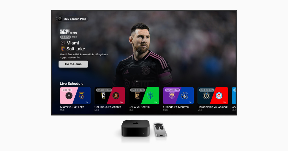 La saison 2024 de la MLS démarre aujourd’hui en exclusivité sur MLS Season Pass sur Apple TV