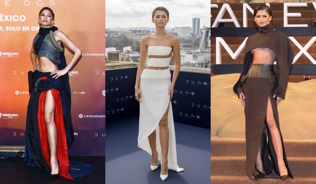 Les looks futuristes de Zendaya pour la tournée du tapis rouge de “Dune 2”