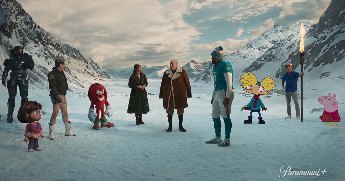 Les stars du jeu et du cinéma réunies dans une publicité du Super Bowl